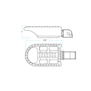 BILTWELL Mushman Passenger Footpeg - Polished - M8 7002-302-04 - PartsOutlet.com.au