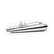 BRITISH CUSTOMS Predator Pro™ Mufflers - Brushed - Triumph 2016-2023 - BC902-102-BR - PartsOutlet.com.au