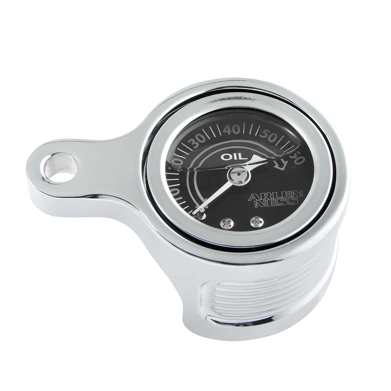 ARLEN NESS METHOD OIL PRESSURE GAUGE, CHROME - 17-up M8 ENGINES - 610-100 - PartsOutlet.com.au