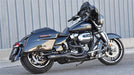 BASSANI XHAUST Road Rage II 2-Into-1 Mid-Length Exhaust System - '17-'21 Bagger - Black 1F72B - PartsOutlet.com.au