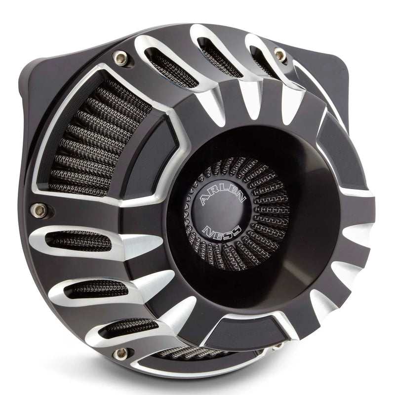 ARLEN NESS DEEP CUT® INVERTED SERIES AIR CLEANER, BLACK - 08-16 FLT / 16-17 FLST & FXDLS (FBW) - 18-927 - PartsOutlet.com.au