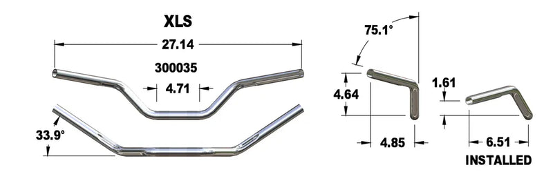 KHROME WERKS Handlebar - '86 - '03 XL 300035 - PartsOutlet.com.au