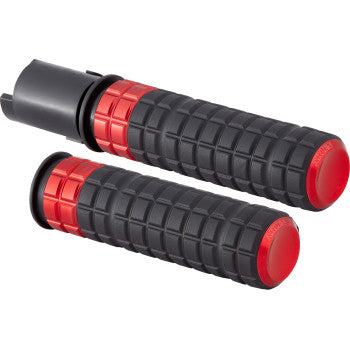 ARLEN NESS Grips - SpeedLiner - TBW - Red - 24+ Touring / 25+ Softail - 500-065