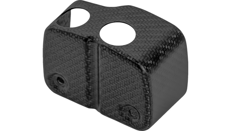 SADDLEMEN Coil Cover - Carbon Fiber - Gloss Black - Dyna '99-'05 - CF-899-04-001M