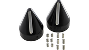 LA CHOPPERS AXLE CAPS-SPIKE CONTRAST CUT BLACK FOR HD - LA-7813-00B - PartsOutlet.com.au