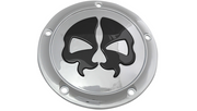 DRAG SPECIALTIES Split Skull Derby Cover - Harley-Davidson 1999-2018 - Chrome - 5-Hole 78043B2 - PartsOutlet.com.au