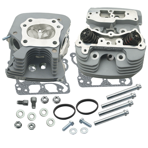 S&S CYCLE S&S® Super Stock® 89cc Cylinder Head Kit For 2006-'16 HD® Big Twins -Silver Powder Coat Finish 106-3255 - PartsOutlet.com.au