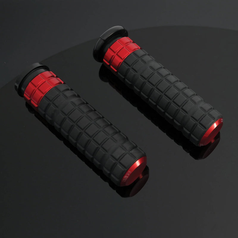 ARLEN NESS Grips - SpeedLiner - TBW - Red - Harley-Davidson '08-'24 - 500-021 - PartsOutlet.com.au