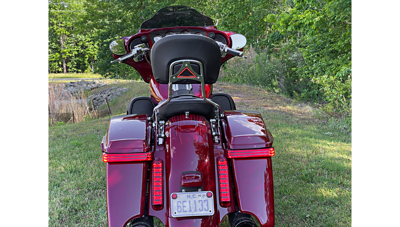 CUSTOM DYNAMICS Saddlebag Lights - BCM - Black/Red - FL '14-'25 - PB-SB-BCM-BR