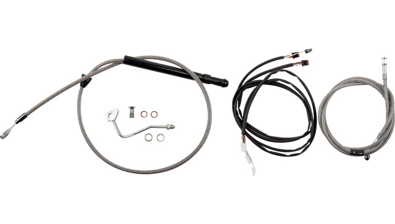 BURLY BRAND Control Kit - Bagger - 15" - Stainless Steel - Harley-Davidson '21-'24 - B30-1317