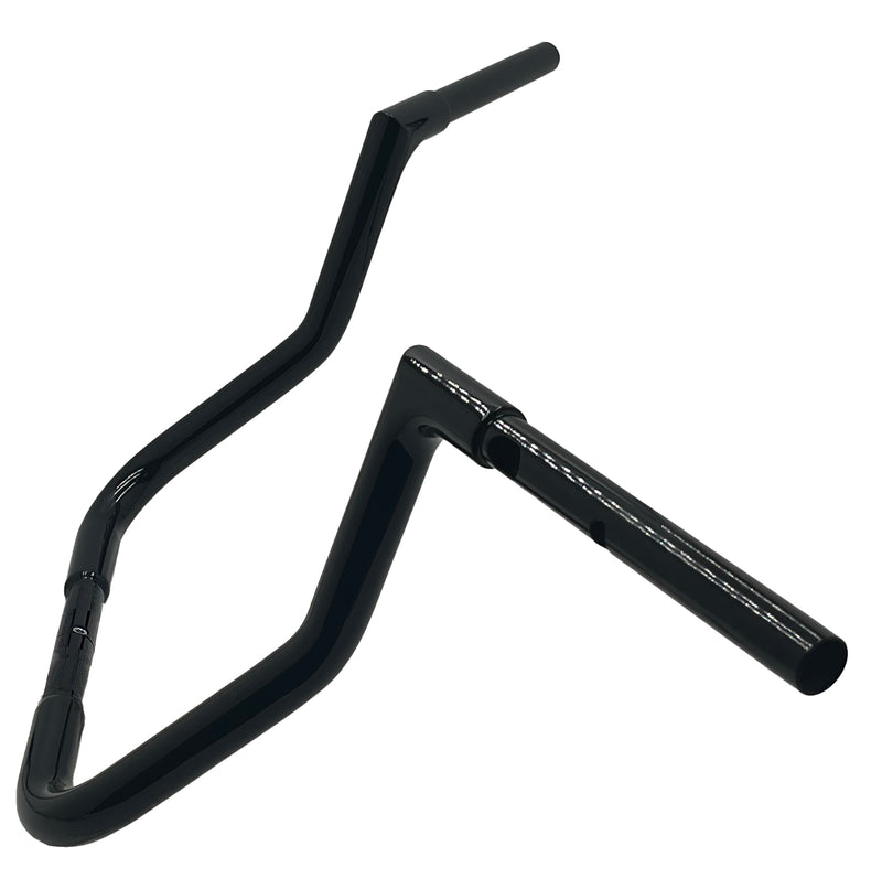 FAT BAGGERS INC. 1-1/4" EZ Install Flat Top Handlebar - Reduced Reach - 13" - Black - FLHX '23-'25 - 745013-B
