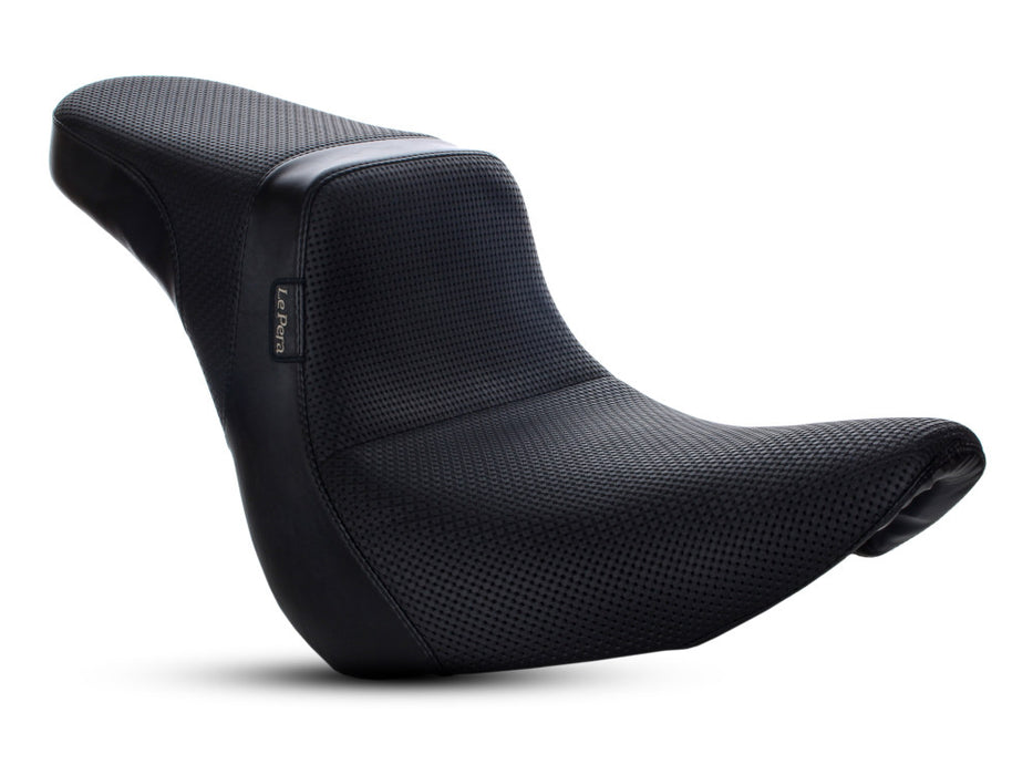 LE PERA Daytona Dual Seat With Basket Weave. Fits Sport Glide & Low Rider 2018up & Low Rider S 2020up - LYR-543BW