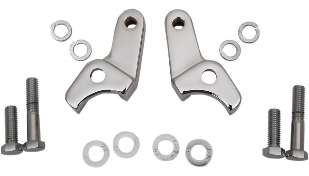 LA CHOPPERS REAR LOWERING KIT FLH-FLT / -25,4 MM (1") / NATURAL-CHROME / STEEL - LA-7590-06