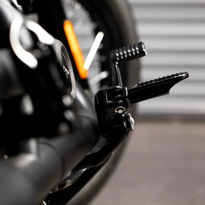 BILTWELL Mushman Step Footpegs - Black - Softail '18+ - 7002-201-03 - PartsOutlet.com.au