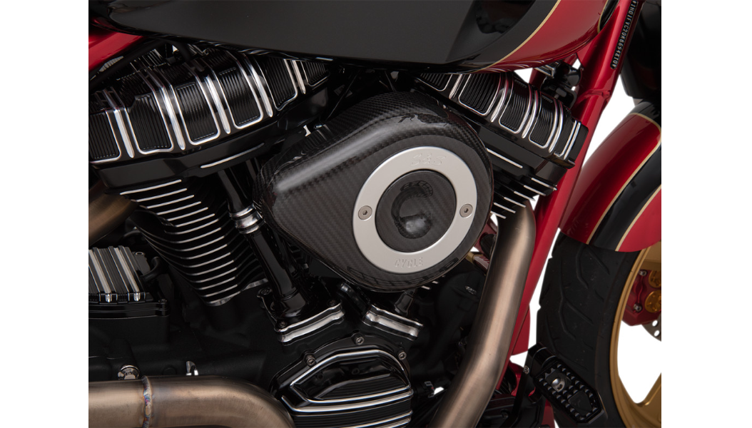 S&S CYCLE Carbon Fiber Air Cleaner Cover for all Stealth Applications - 170-0501 - PartsOutlet.com.au