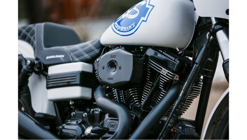 S&S CYCLE Stealth Tribute Air Cleaner Cover in Gloss Black - 170-0593 - PartsOutlet.com.au