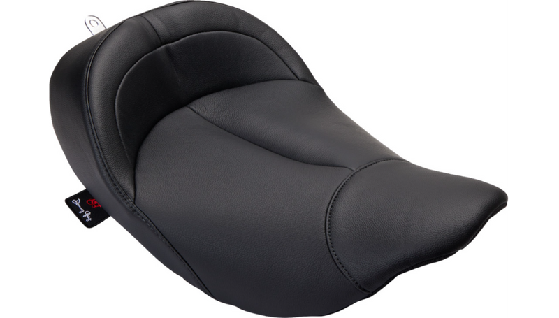 DANNY GRAY BigIST Solo Seat - Black Leather - FL '08-'23 - FA-DGE-0270 - PartsOutlet.com.au