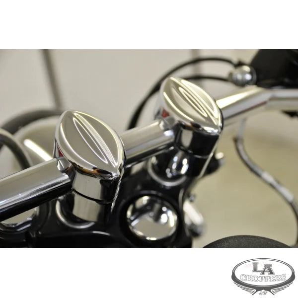 LA CHOPPERS MOHAWK RISERS FOR 1" HANDLEBARS 1.5" RISE CHROME UNIVERSAL - LA-7401-01