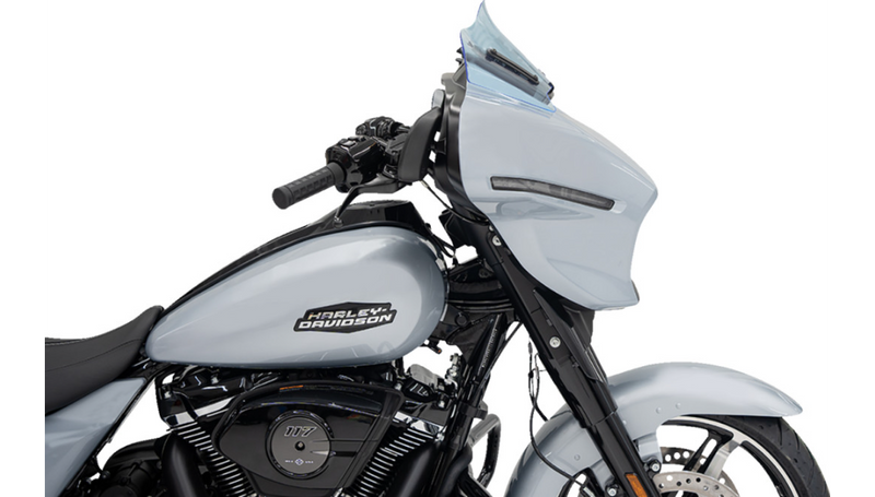 KLOCK WERKS Kolor Flare Windshield - 8" - Blue Ice - Street Glide FLHX 2024+ - KWW-01-0727