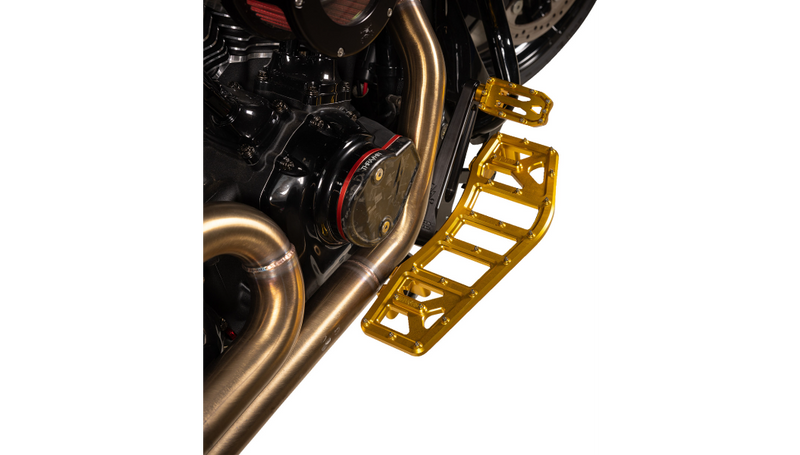 THRASHIN SUPPLY Aggressor Floorboards - Gold - FL '07-'25 - TSC-2219-5