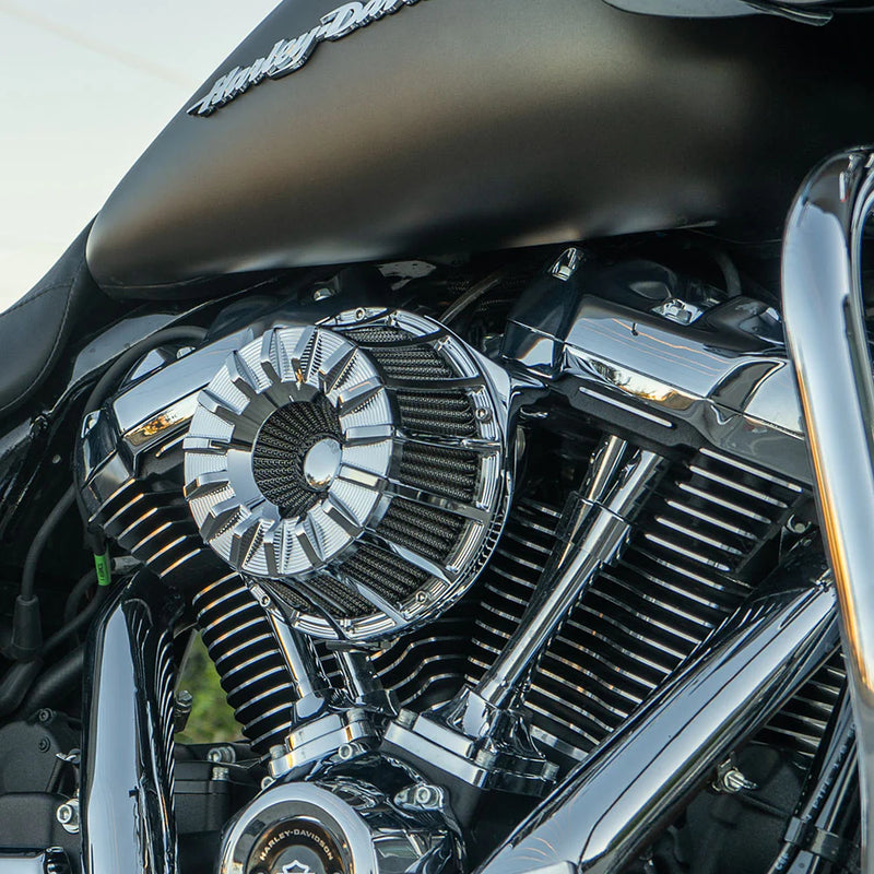 ARLEN NESS Inverted Series Air Cleaner Kit - 10-Gauge - Chrome - Touring '24+ & Softail 25+ - 600-224