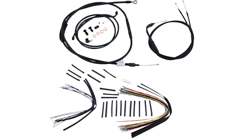 BURLY BRAND Control Kit - 14" Ape Hanger Handlebars - Softail '07-'10 - B30-1012