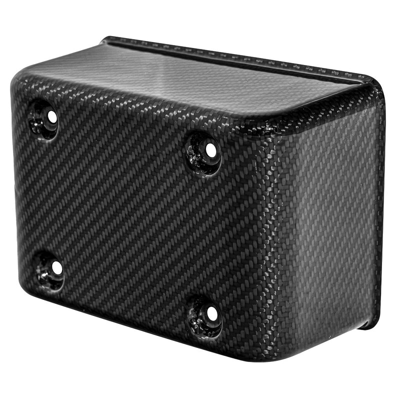 SADDLEMEN Fuse Block Cover - Carbon Fiber - Gloss Black - Dyna '99-'03 - CF-899-04-003