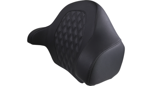 SADDLEMEN Tour-Pak® Backrest Pad - Road Sofa Lattice Stitched Seat - FL 14+ Black - 814-07-TPACK-LS - PartsOutlet.com.au