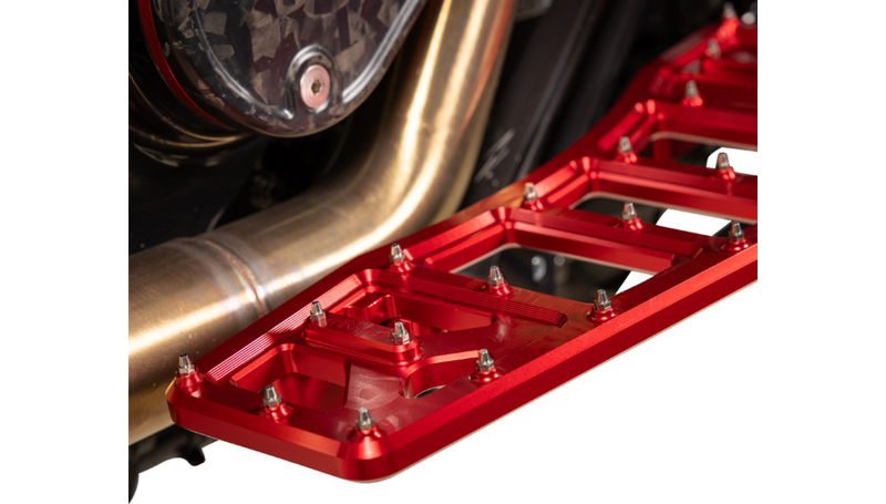 THRASHIN SUPPLY Aggressor Floorboards - Red - FL '07-'25 - TSC-2219-2