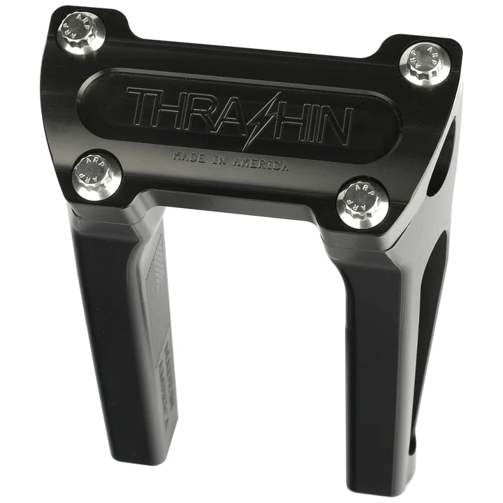 THRASHIN SUPPLY Risers - Straight - 6" - Black - TSC-6000-1