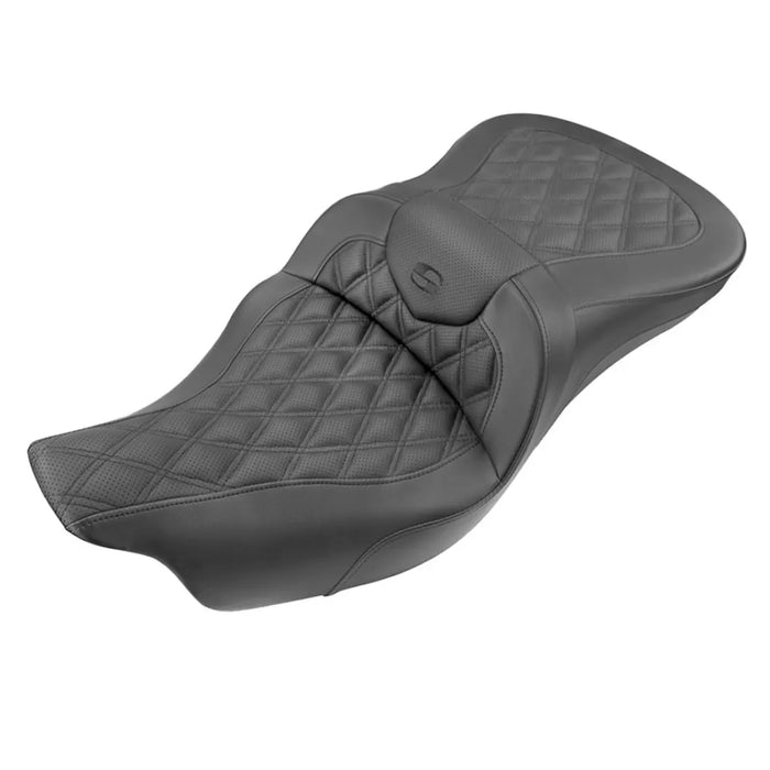 SADDLEMEN Lattice Stitch Road Sofa Seat - FL 2008+ HD Touring - Street/ Road/ Electra -  808-07B-182