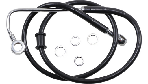 DRAG SPECIALTIES Brake Line - FLSTC '15-'17 - Black 618299-BLK - PartsOutlet.com.au