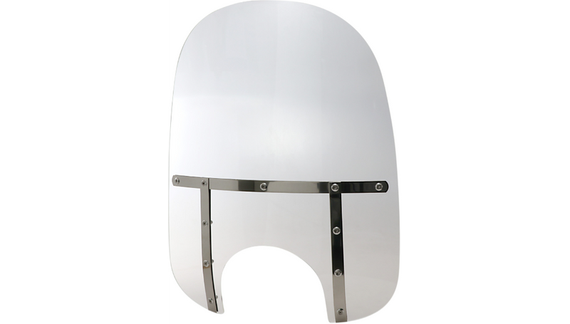 MEMPHIS SHADES Fats Windshield - 21" - 9" Headlight Cutout - Clear - MEM3810