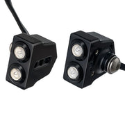 JOKER MACHINE LED Side Mount Turn Signal - Black/Red 05-208-RB - PartsOutlet.com.au