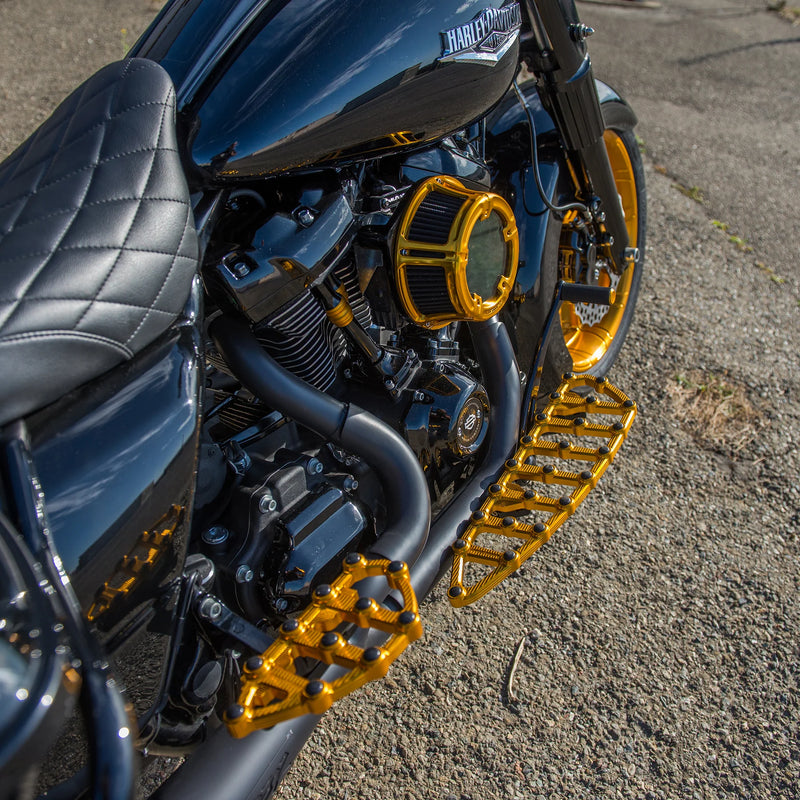ARLEN NESS NESS-MX FLOORBOARDS, GOLD - 99-up FLT TOURING - 06-894 - PartsOutlet.com.au