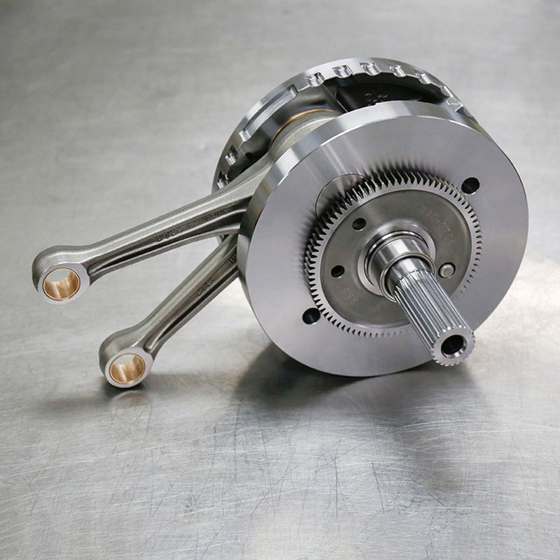 S&S CYCLE 4-5/8" Stroke Flywheel with Full Width Rods and balancer gear for M8 Models '17-'23 - 320-0605