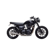 BRITISH CUSTOMS Predator Pro™ Mufflers - Brushed - Triumph 2016-2023 - BC902-102-BR - PartsOutlet.com.au