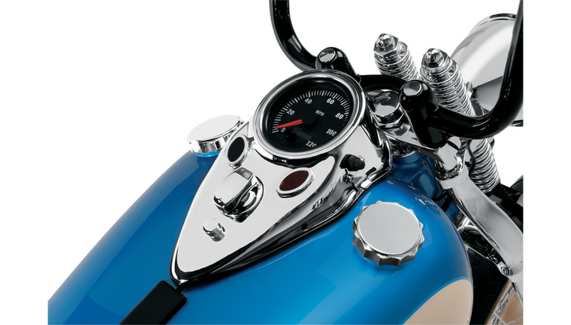 DRAG SPECIALTIES Cat Eye Dash Cover - Chrome 12-0034 - PartsOutlet.com.au