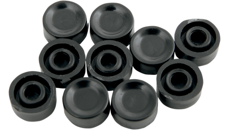 DRAG SPECIALTIES Button Cap - Horn/Start - Short - Black - Harley-Davidson 1972-1981 - 26-0193-BC101 - PartsOutlet.com.au