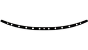 MEMPHIS SHADES Windshield Trim - Black - Holes - FLH '14+ MEB0976 - PartsOutlet.com.au