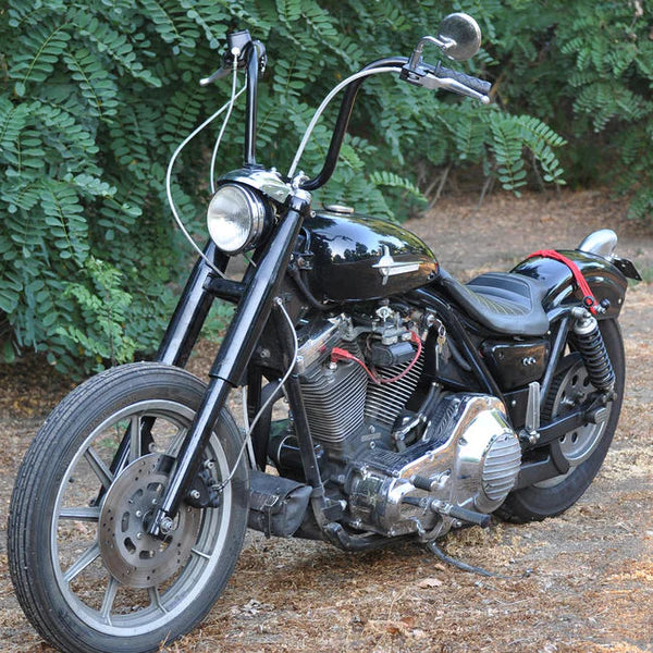 BILTWELL Handlebar - Ape Hanger - TBW - Black - TBW W/ INSERT - 6004-2017 - PartsOutlet.com.au