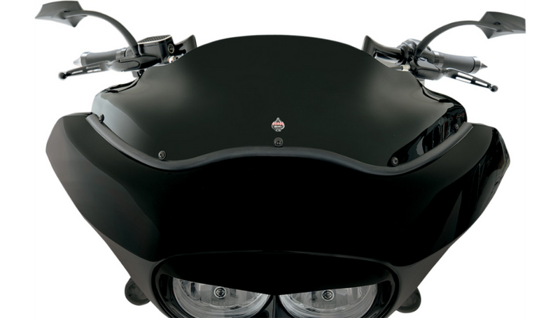 KLOCK WERKS Flare Windshield - 8" - Black - FLTR '98-'13 - KWW-01-0190