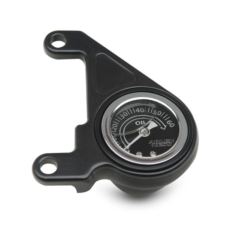 ARLEN NESS RADIUS OIL PRESSURE GAUGE, BLACK - 99-17 TWIN CAM - 15-675 - PartsOutlet.com.au