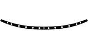 MEMPHIS SHADES Windshield Trim - Black - Holes - FLH '96-'13 MEB0947 - PartsOutlet.com.au