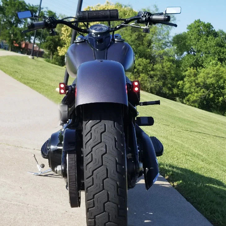 JOKER MACHINE LED Side Mount Turn Signal - Black/Red 05-208-RB - PartsOutlet.com.au
