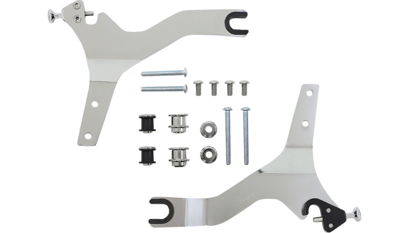 COBRA Backrest Kit - 11" - Chrome - '04-'18 XL - 602-2025