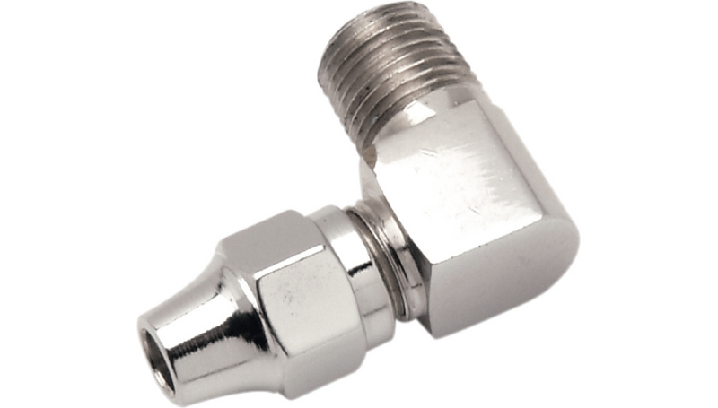 DRAG SPECIALTIES Brake Line Fitting - 1/8" NPT - 90¬∞ 341