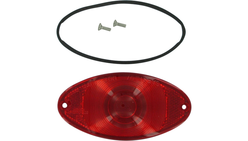 DRAG SPECIALTIES Cateye Lens - Red 160664 - PartsOutlet.com.au