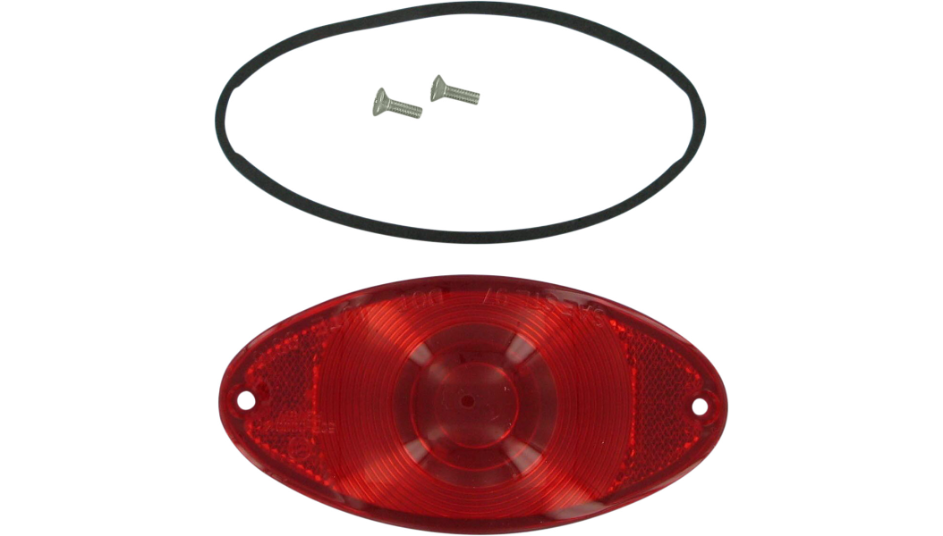 DRAG SPECIALTIES Cateye Lens - Red 160664 - PartsOutlet.com.au