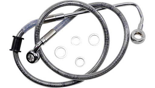 DRAG SPECIALTIES Brake Line - FLSTN '15-'17 - Stainless Steel 618300 - PartsOutlet.com.au